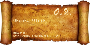 Okenka Ulrik névjegykártya